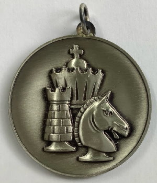 Medaille Figuren silber mit Öse